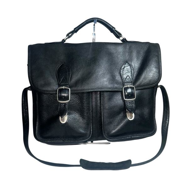 made in colombia Other - Colombian Black Leather Briefcase Shoulder Bag Satchel Laptop Work Bag